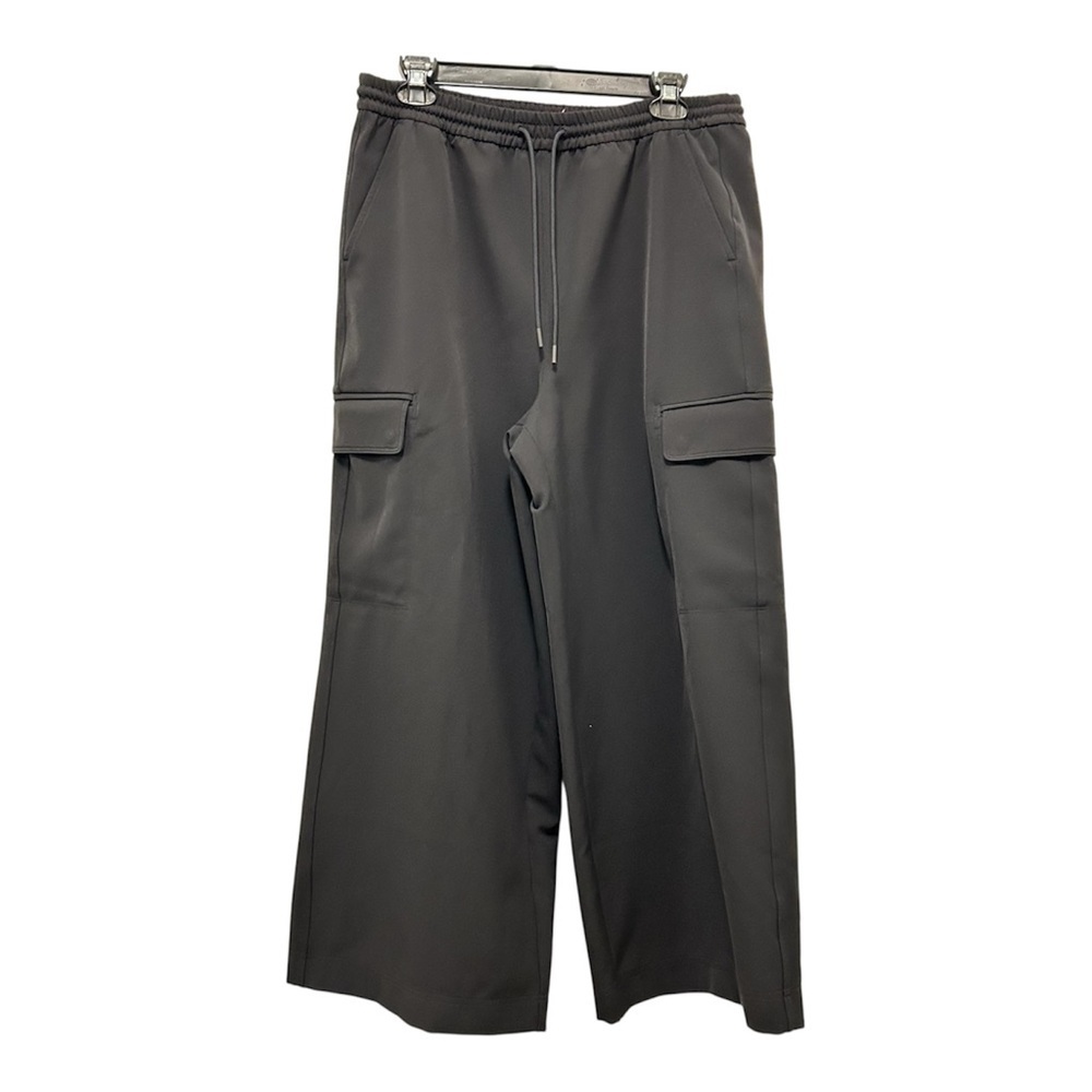 Athleta Black Wide-Leg Cargo Pants – SZ M